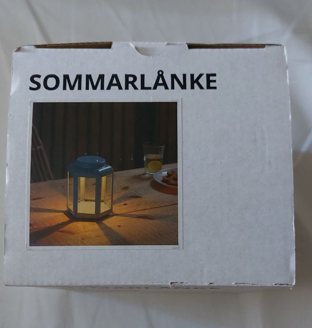 Farol sobremesa con puerta  a pilas