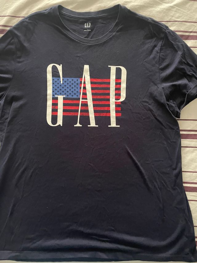 Wallapop Camiseta Gap NiÃ±o Camiseta GAP Con Bandera De EEUU De