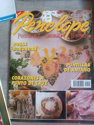 LOTE de revistas de punto de Cruz