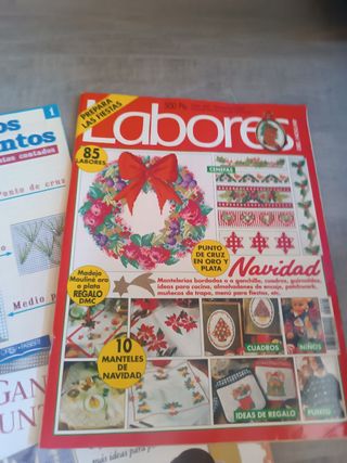 LOTE de revistas de punto de Cruz