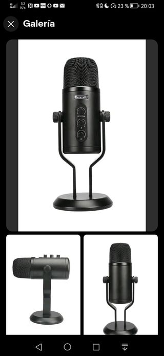 Amazon Basics - Micrófono de condensador profesion