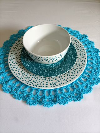 Bajoplato/Salvamanteles crochet