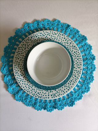 Bajoplato/Salvamanteles crochet