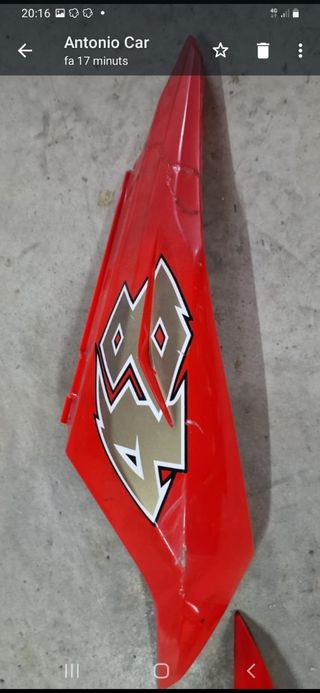 Carenado aprilia rs 125 afilada