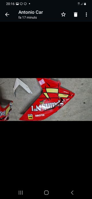 Carenado aprilia rs 125 afilada