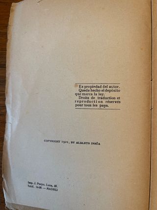 DON QUIJOTE EN LOS ALPES 1921