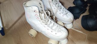 Patines bota patinaje Oxelo Quad 100.