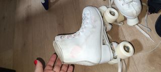 Patines bota patinaje Oxelo Quad 100.