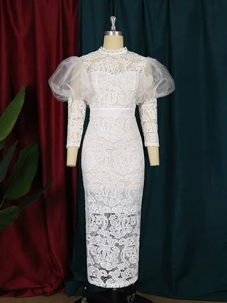 Vestido de novia romántico cortó 