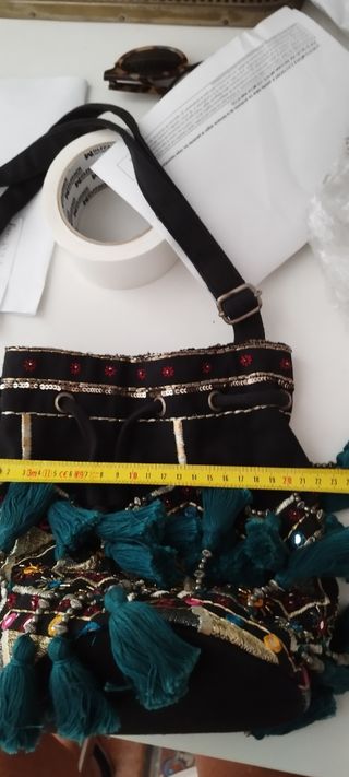 Bolso de hombro en tela de varios colore