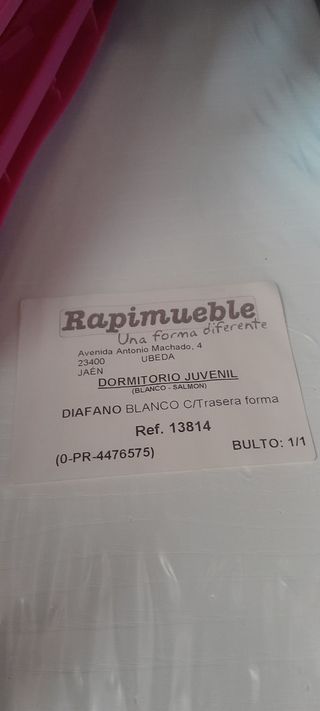 ESTANTE HABITACION NIÑA BLANCO Y ROSA