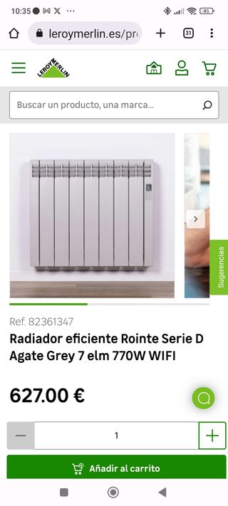 Radiadores calor azul
