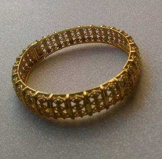 Pulsera India chapada oro 24K
