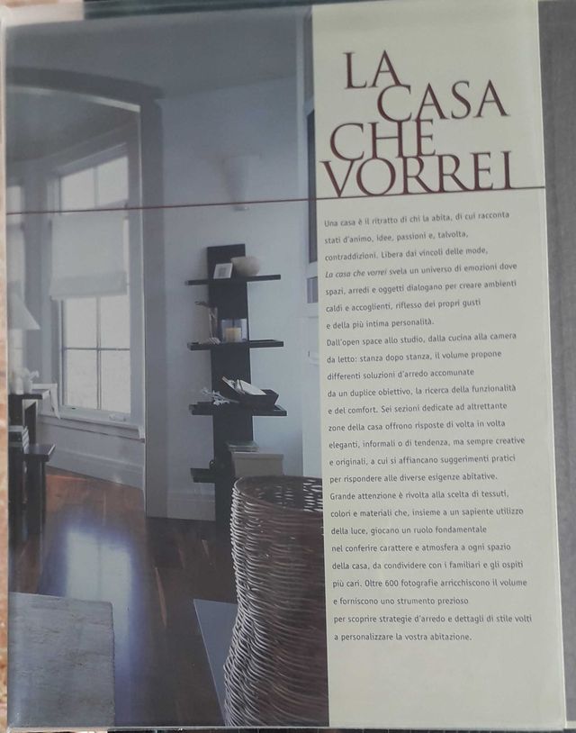 "La casa che vorrei" Libro di Arredamento