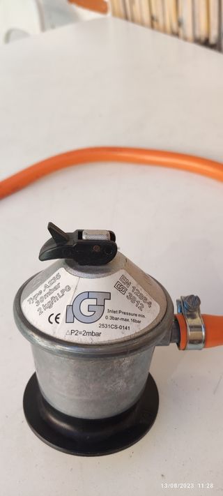 Regulador de gas para bombona maranja