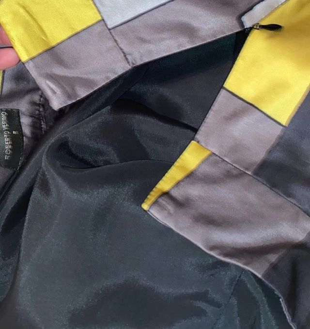 falda XL estampada raso fiesta boda coctel