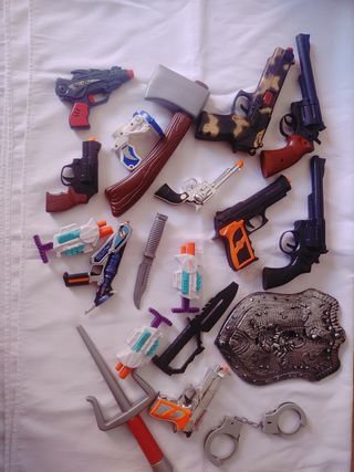 Lote armas de juguete