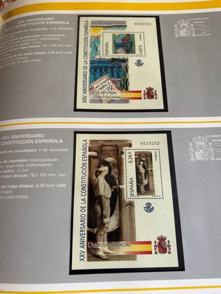 Libro sellos España y Andorra 2003 con sellos