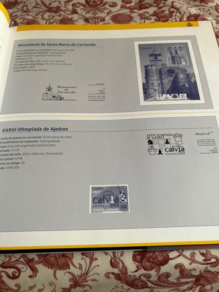 Libro sellos España y Andorra 2004 con sellos