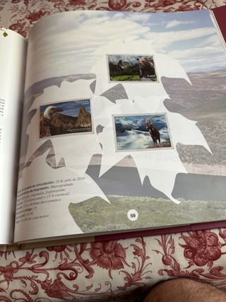 Libro sellos España y Andorra 2010 con sellos