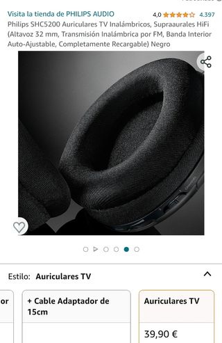 Auriculares TV home cinema