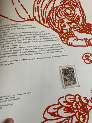Libro sellos España y Andorra 2012 con sellos