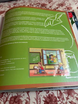 Libro sellos España y Andorra 2013 con sellos