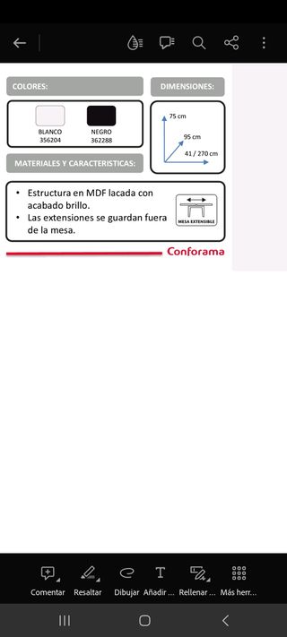 Consolle allungabile bianca Mesa, ideale per riunioni