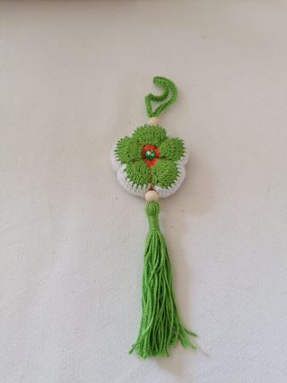 Llavero artesanal tejido personalizado