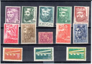 Portugal 1955 año completo sellos