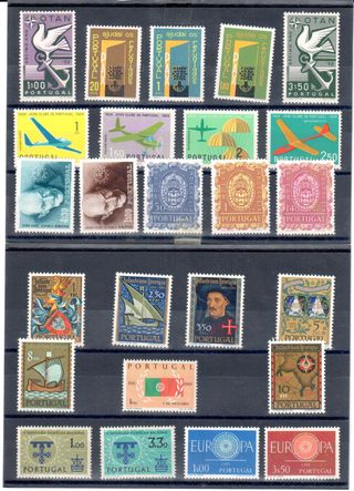 Portugal 1960 año completo sellos