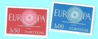sellos Portugal Europa 1960