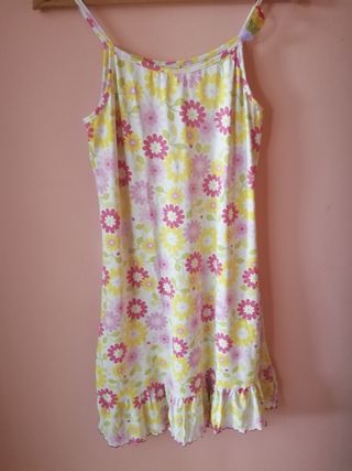 Vestido de tirantes.Talla S. Marca El Corte Inglés