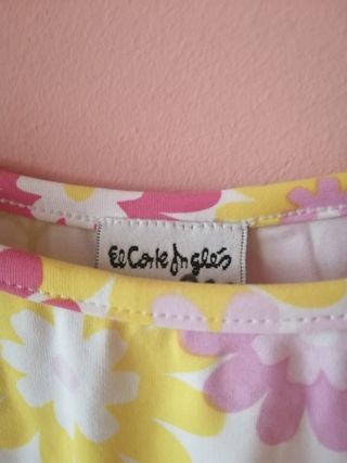 Vestido de tirantes.Talla S. Marca El Corte Inglés
