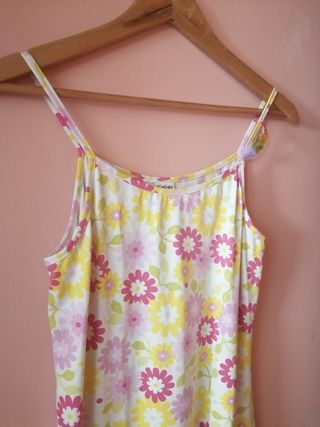 Vestido de tirantes.Talla S. Marca El Corte Inglés