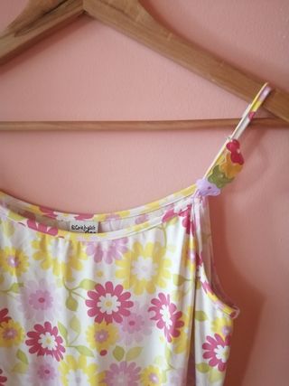 Vestido de tirantes.Talla S. Marca El Corte Inglés