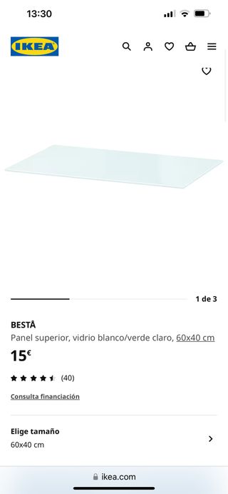 Besta IKEA vidrio