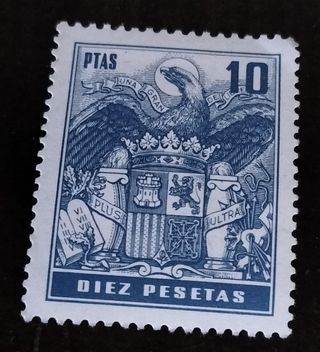 Sello de 10 pesetas