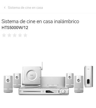 Home cinema.Sistema de cine inalámbrico