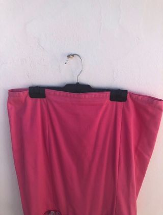 Traje de Flamenca de Flores Blanco y Rosa