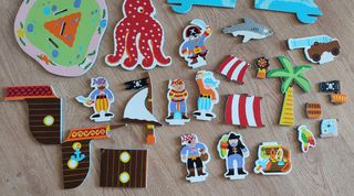 Juguetes de baño de piratas