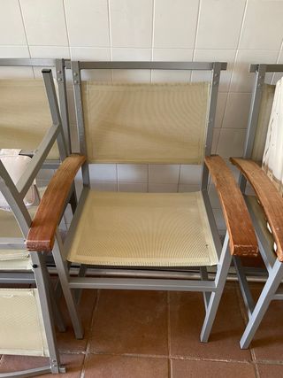 6 Sillas Kettal de exterior de aluminio