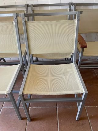 6 Sillas Kettal de exterior de aluminio