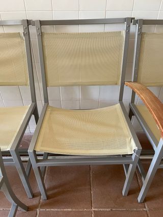 6 Sillas Kettal de exterior de aluminio