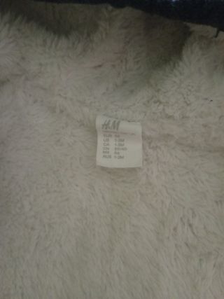Buzo calentito de bebé, 56cm, H&M