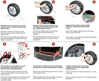 OTOTOP, CATENE NEVE BLU ICE 9 mm GRUPPO 80