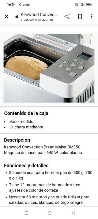 Horno robot nuevo para hacer todo tipo de pan,