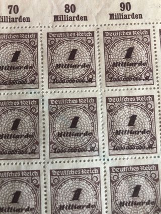 sellos 1920 hiperinflacion alemania