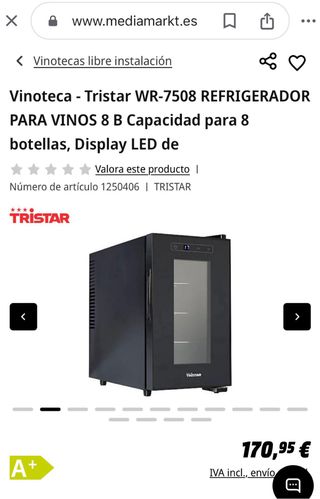 Bodega nevera Tristar NUEVA