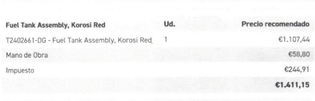 DEPOSITO DE COMBUSTIBLE TRIUMPH TIGER 900